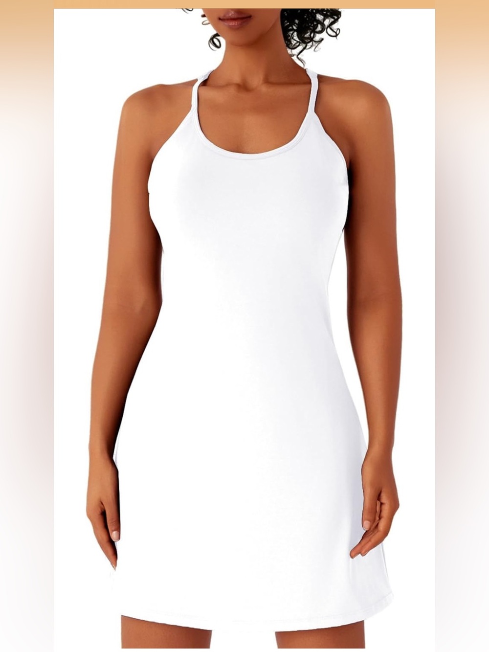 Women’s White Athletic racerback Dress